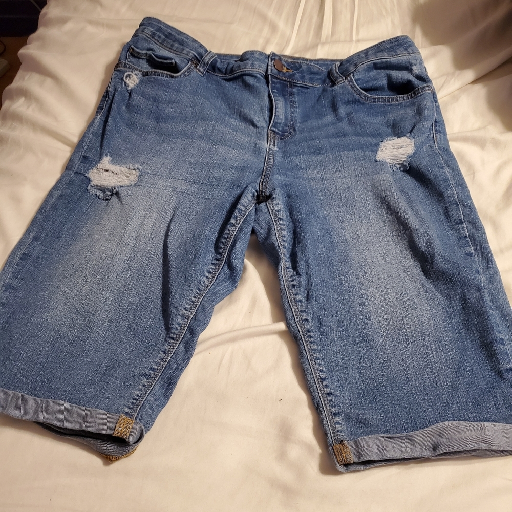 Denim shorts